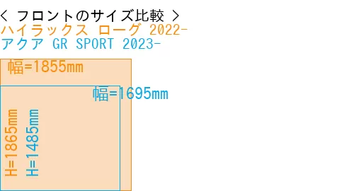 #ハイラックス ローグ 2022- + アクア GR SPORT 2023-